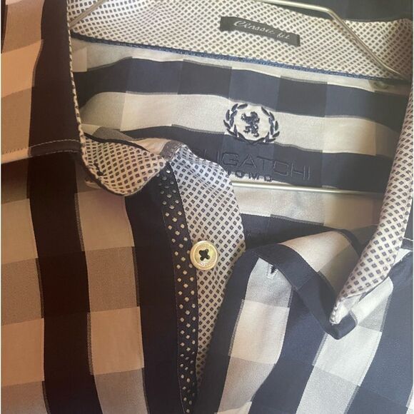 Bugatchi men’s checkered shirt sz XXL - Picture 6 of 8